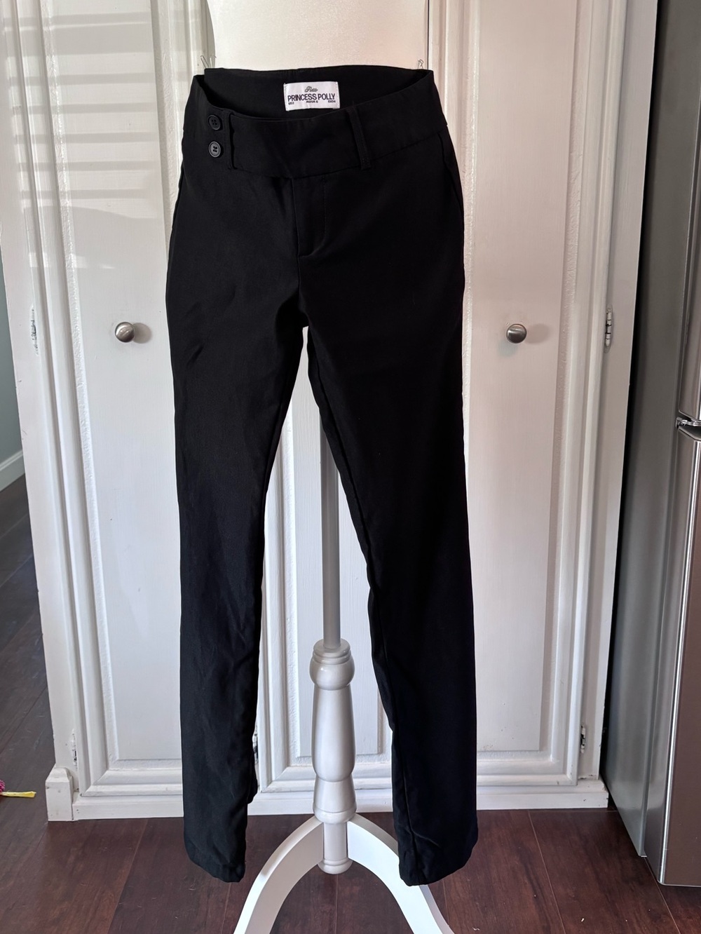 Women’s Princess Polly Black Flare leg Dress Pants sz2